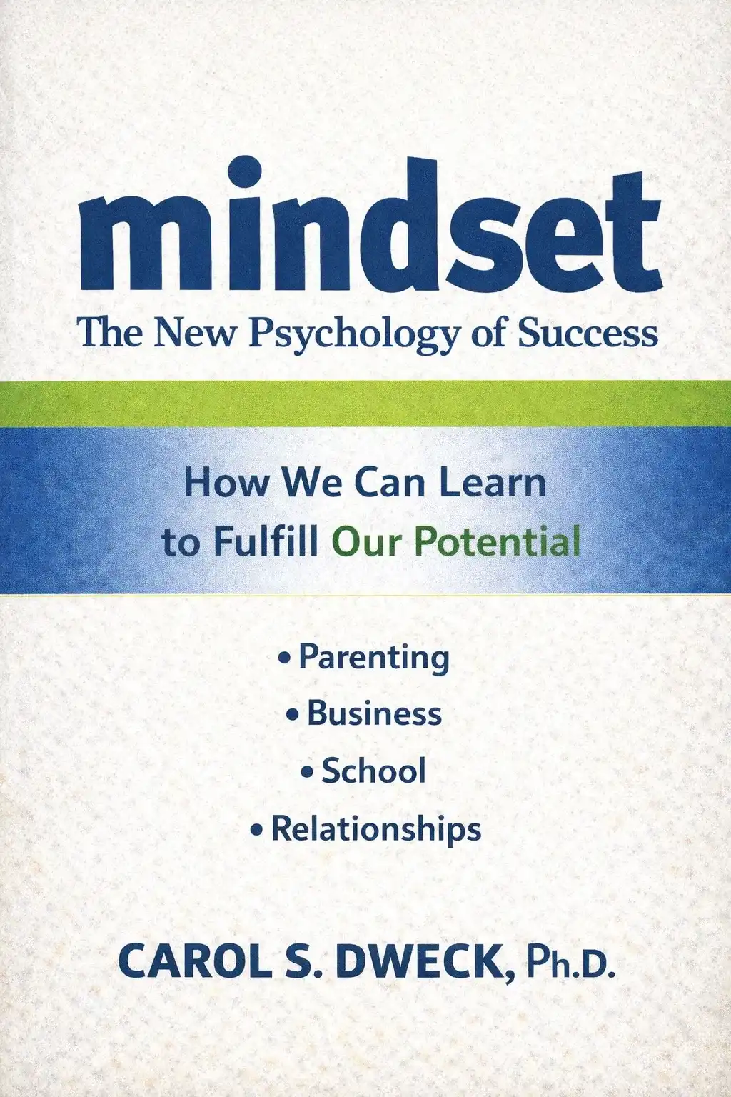 mindset book cover by carol s.dweck